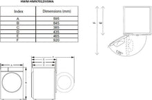 Skalbimo mašina HWM-HMN7012IVSMA HEINNER