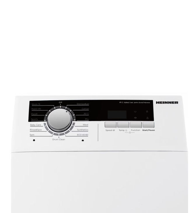 Skalbimo mašina, vertikalus 8kg HWM-TL8013IVA++ HEINNER