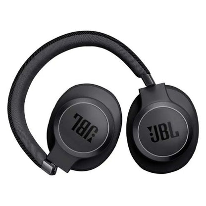 JBL LIVE 770NC Bluetooth belaidės ant ausų dedamos ausinės, juoda spalva