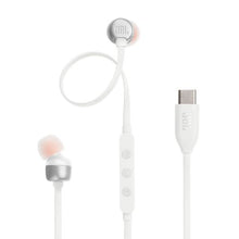 JBL Tune 310C Pure Bass į ausis ausinės, (Type-C),, balta spalva