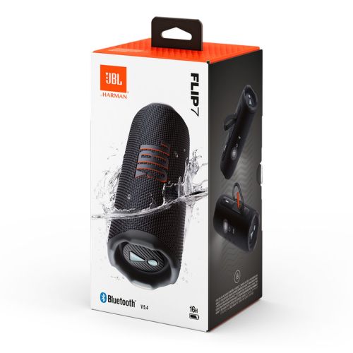 JBL Flip 7 Bluetooth belaidė kolonėlė, juoda spalva