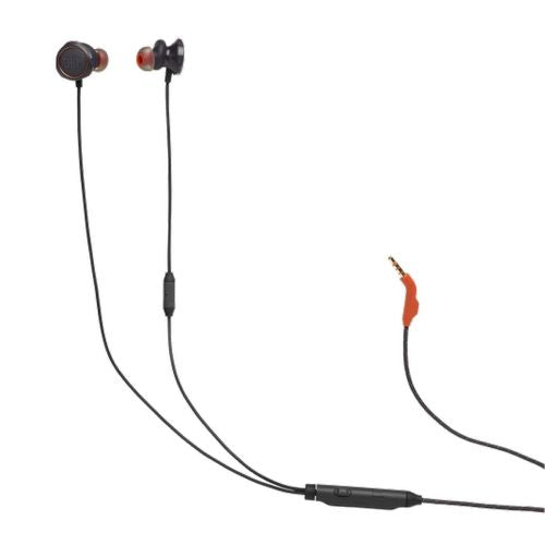 JBL Quantum 50 laidinis į ausis Gaming ausinės su mic, juoda spalva