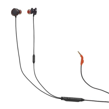 JBL Quantum 50 laidinis į ausis Gaming ausinės su mic, juoda spalva