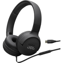 JBL Tune 520C laidinis (USB-C) ant ausų dedamos ausinės, juoda spalva