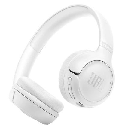 JBL Tune 530BT Bluetooth belaidės ant ausų dedamos ausinės, balta spalva