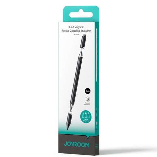 Joyroom planšetinis kompiuteris acc. Passive magnetinis Capacitive Stylus Pen 3-in-1 skirtas Touchscreen, (JR-BP561), juoda