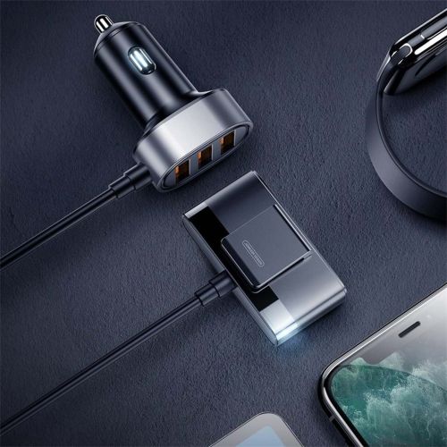 Joyroom automobilinis įkroviklis 5-in-1, U+U+U+U+U 31 W, (JR-CL03), juoda spalva