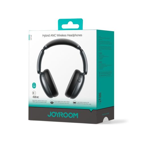 Joyroom ausinės belaidis ausis apgaubiančios su ANC, BT 5.4, (JR-JH1), juoda spalva