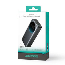 Joyroom išorinė baterija su skaitmeninis Display C+U+U, PD 65 W, 30000 mAh, (JR-PBF05 Pro), juoda spalva