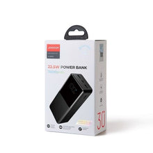 Joyroom išorinė baterija su skaitmeninis Display C+U+U, PD 22.5 W, 30000 mAh, (JR-QP193), juoda spalva
