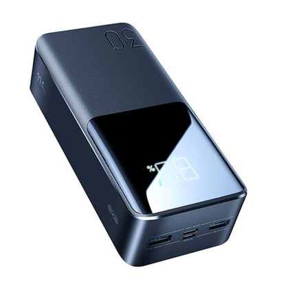 Joyroom išorinė baterija su skaitmeninis Display C+U+U, PD 22.5 W, 30000 mAh, (JR-QP193), juoda spalva