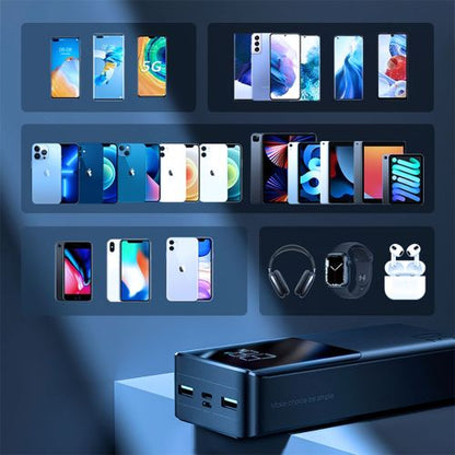 Joyroom išorinė baterija su skaitmeninis Display C+U+U, PD 22.5 W, 30000 mAh, (JR-QP193), juoda spalva