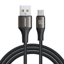 Joyroom šviestuvas-Speed Series laidas USB - Type-C, 100 W, 1.2m, (S-A25), juoda spalva