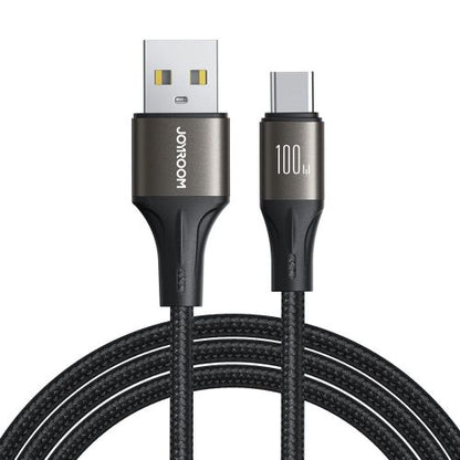 Joyroom šviestuvas-Speed Series laidas USB - Type-C, 100 W, 1.2m, (S-A25), juoda spalva