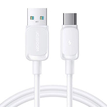 Joyroom USB - USB-C laidas Multi-Color Series A14, 480mb/s, 3A, 1.2m, (S-AC027A141 W), balta spalva