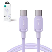 Joyroom Type-C - USB-C laidas Multi-Color Series A14, 480mb/s, 100 W, 1.2m, (S-CC100A141P), violetinė spalva