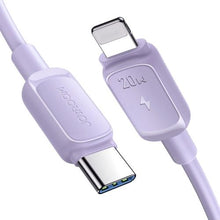 Joyroom Type-C - Lightning laidas Multi-Color Series A14, 20 W, 480mb/s, 1.2m, (S-CL020A11P), violetinė spalva
