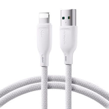 Joyroom USB - Lightning laidas Multi-Color Series A14, 480mb/s, 3A, 1.2m, (SA34-AL3), balta spalva