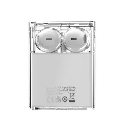 Joyroom ausinės IceLens Series Bluetooth True belaidis BT 5.3, TWS, AAC, SBC, HFP, A2DP, AVRCP, su LED Lights, (JR-TC1)