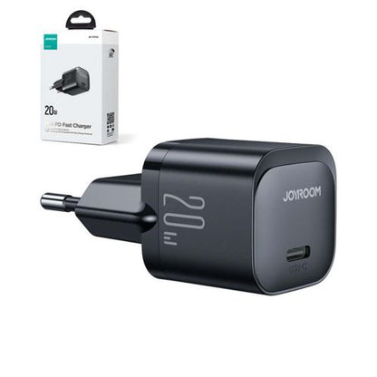Joyroom kelioninis įkroviklis Mini Type-C, PD 20 W, (JR-TCF02), juoda spalva