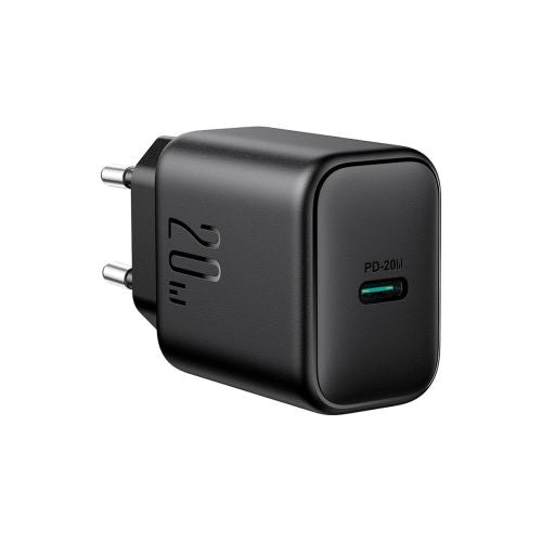 Joyroom kelioninis įkroviklis Type-C. PD 20 W, QC 3.0, (JR-TCF20), juoda spalva