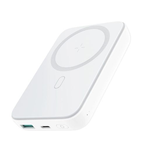 Joyroom išorinė baterija magnetinis belaidis įkrovimas, MagSafe, C+U, PD 20 W, 10000 mAh, su USB - Lightning laidas (0.25m)