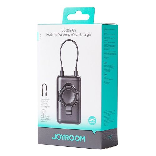 Joyroom išorinė baterija magnetinis belaidis įkrovimas skirtas Apple Watch, C+Lightning, 3 W, 5000 mAh, su Type-C - Lightning