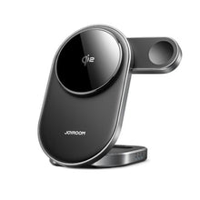 Joyroom belaidis įkroviklis 3-in-1, skirtas iPhone, Apple Watch ir AirPods All Series laidas, 15 W, (JR-W17), juoda spalva