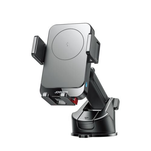 Joyroom automobilinis laikiklis magnetinis belaidis įkroviklis (Dashboard Version) 68 – 95 mm, 15 W Max, su USB į USB-C