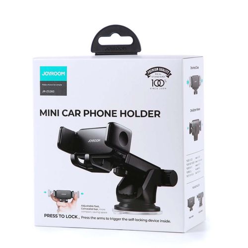 Joyroom automobilinis laikiklis Clamp laikiklis 360 Rotation (Dashboard Version) 4.7-6.7 inch, (JR-ZS283), juoda spalva