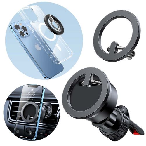 Joyroom automobilinis laikiklis Magnetict Multifunctional rinkinys skirtas Air Outlet (Car laikiklis, magnetinis Ring