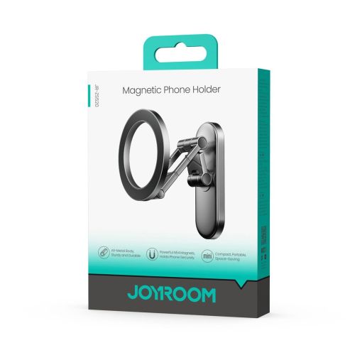 Joyroom įrankis telefono laikiklis Ring skirtas Metal Surfaces, Titanium (JR-ZS520), juoda spalva
