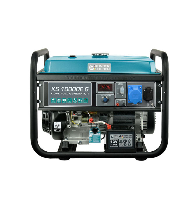 Generatorius benzinas/dujos  8000W, KS 10000E-G, KÖNNER & SÖHNEN