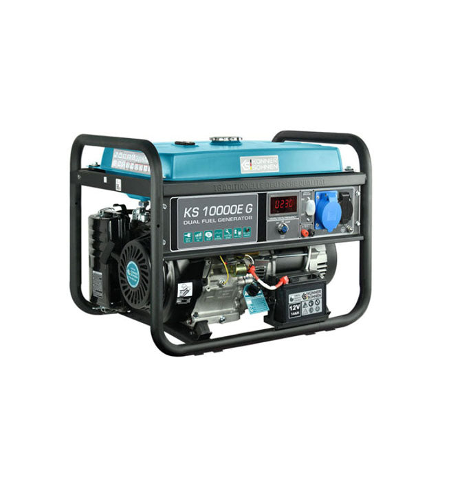 Generatorius benzinas/dujos  8000W, KS 10000E-G, KÖNNER & SÖHNEN