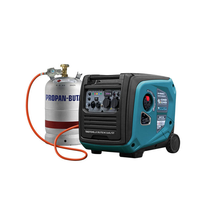 Inverterinis benzinas/dujos generatorius 4000W, KS 4000iEG S, KÖNNER & SÖHNEN