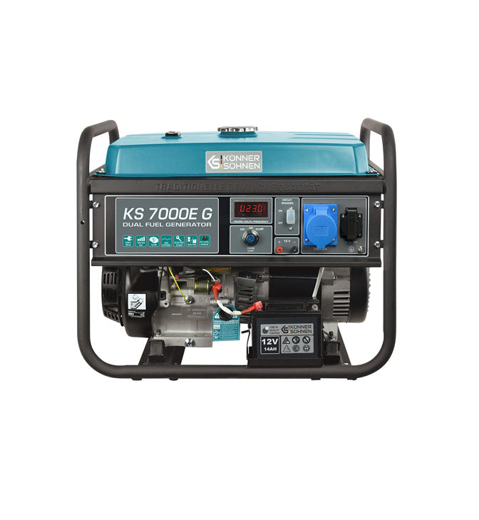 Generatorius benzinas/dujos  5500W, KS 7000E G, KÖNNER & SÖHNEN