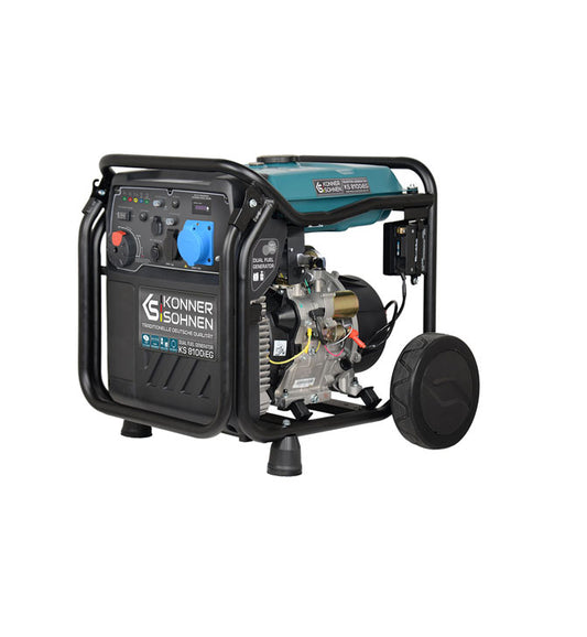 Inverterinis benzino/dujų generatorius 8500W, KS 8100iEG, KONNER & SOHNEN