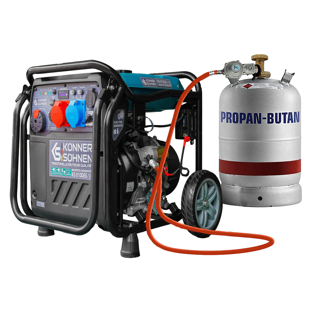Inverterinis generatorius LPG/benzinas 8500W KS 8100iEG 1/3 KONNER & SOHNEN