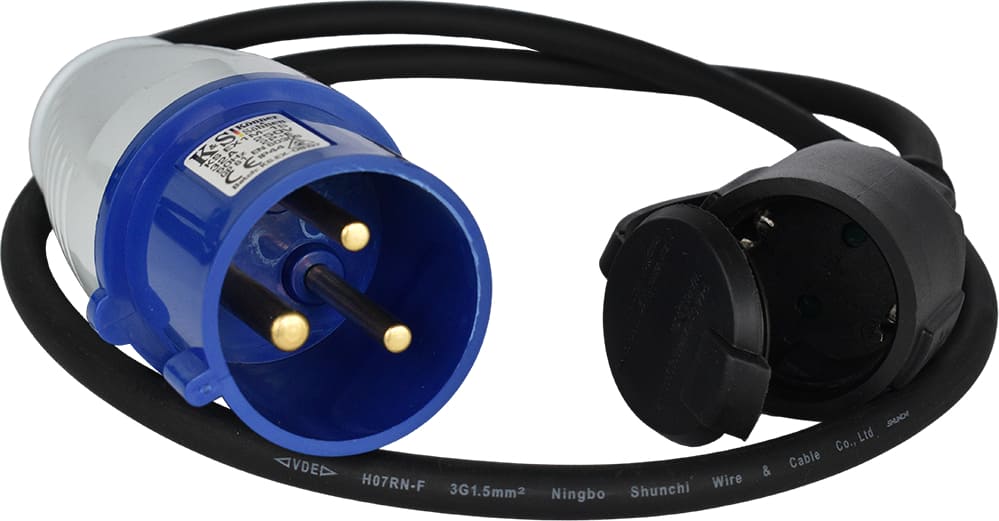 Kištuko adapteris 1m IP44 KS-EX1M-1S KONNER & SOHNEN