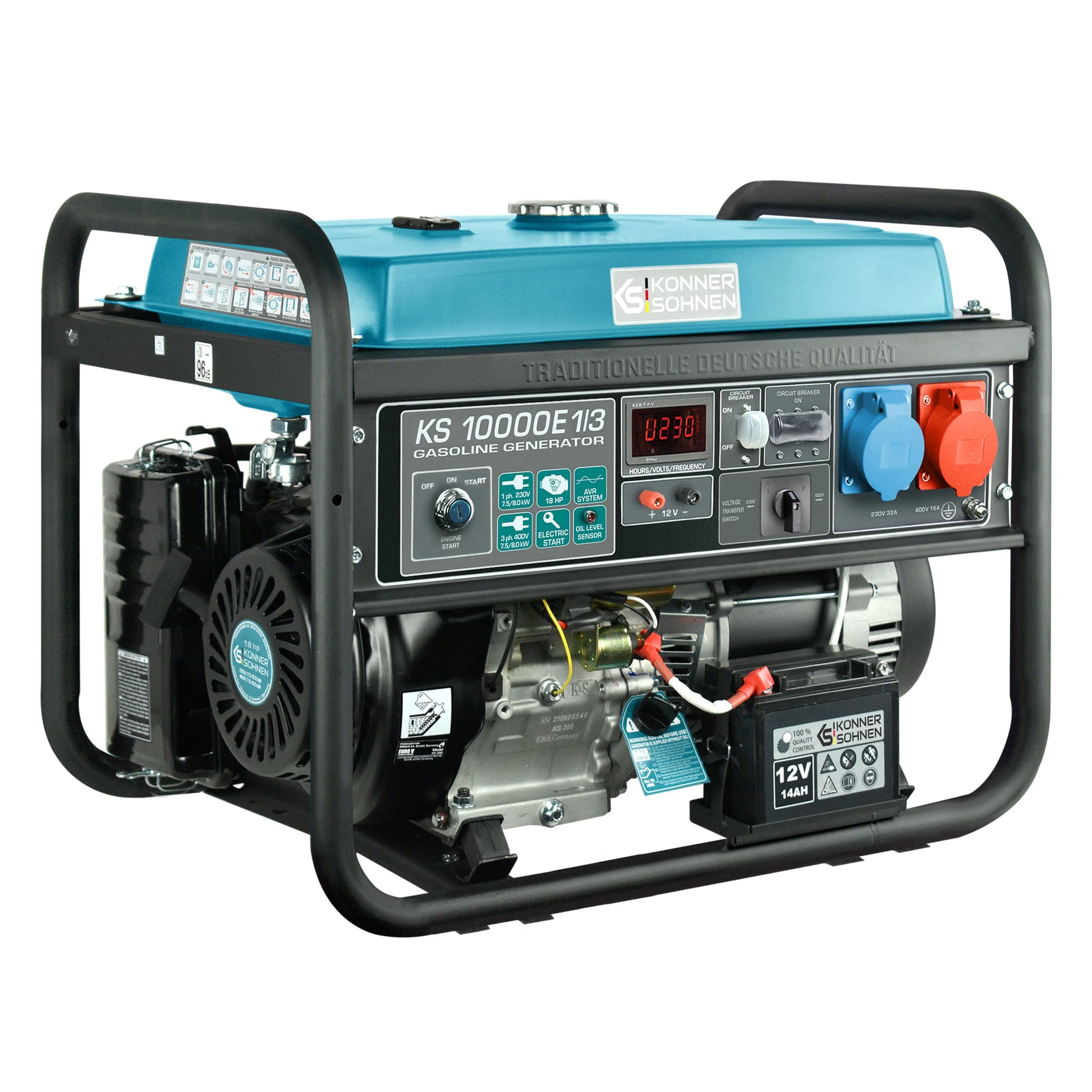 Generatorius benzininis 8000W KS 10000E 1/3 KÖNNER & SÖHNEN