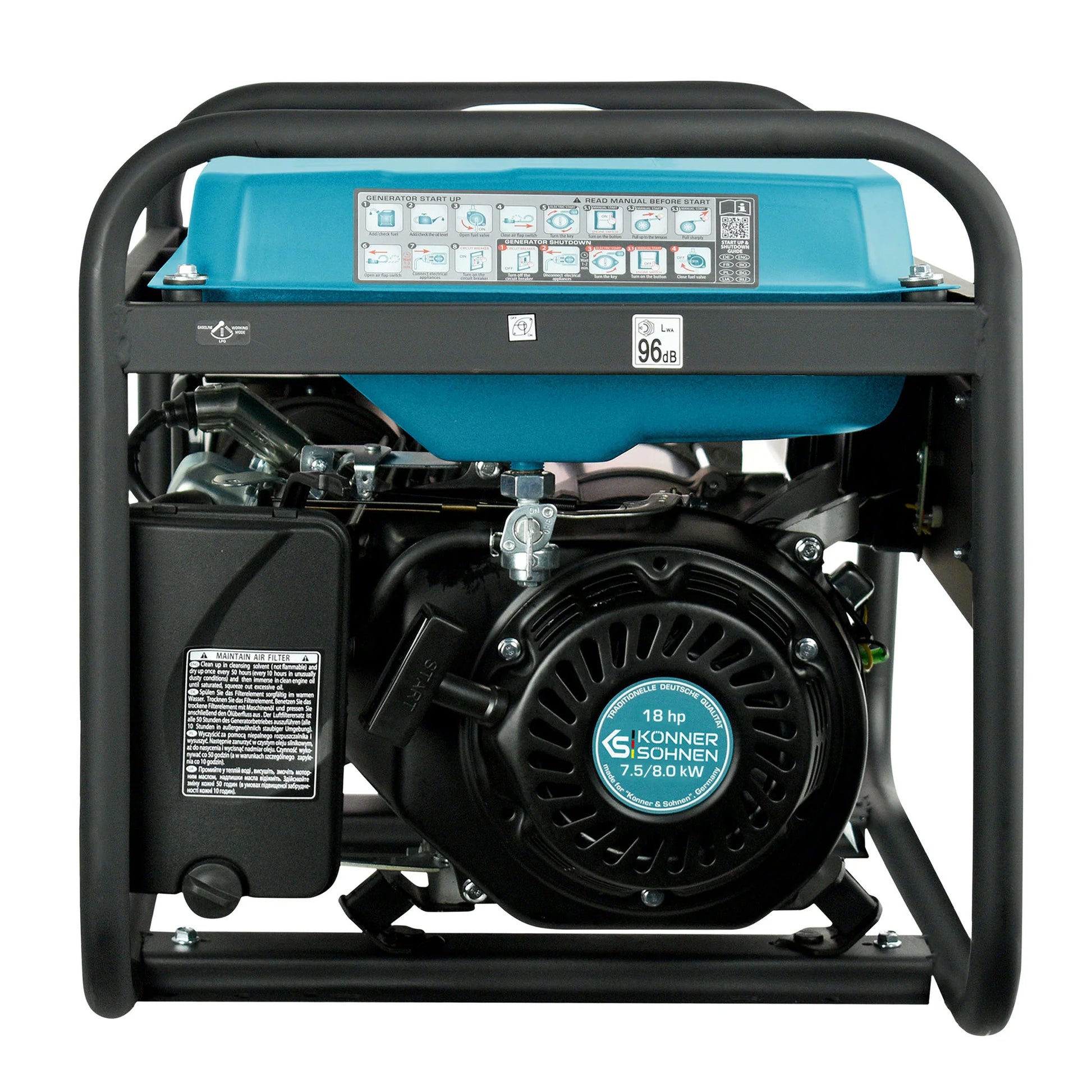 Generatorius benzininis 8000W KS 10000E 1/3 KÖNNER & SÖHNEN