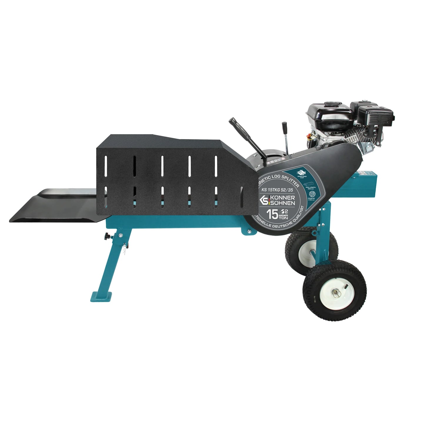 Kinetinė malkų skaldyklė su benzininiu varikliu 15T, KS 15TKG 52/35, KONNER & SOHNEN