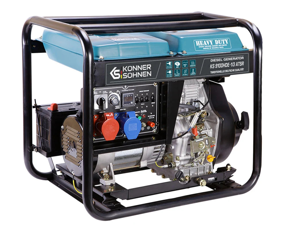 Dyzelinis generatorius 7500W, KS 9100HDE-1/3 ATSR  (EURO V), KÖNNER & SÖHNEN