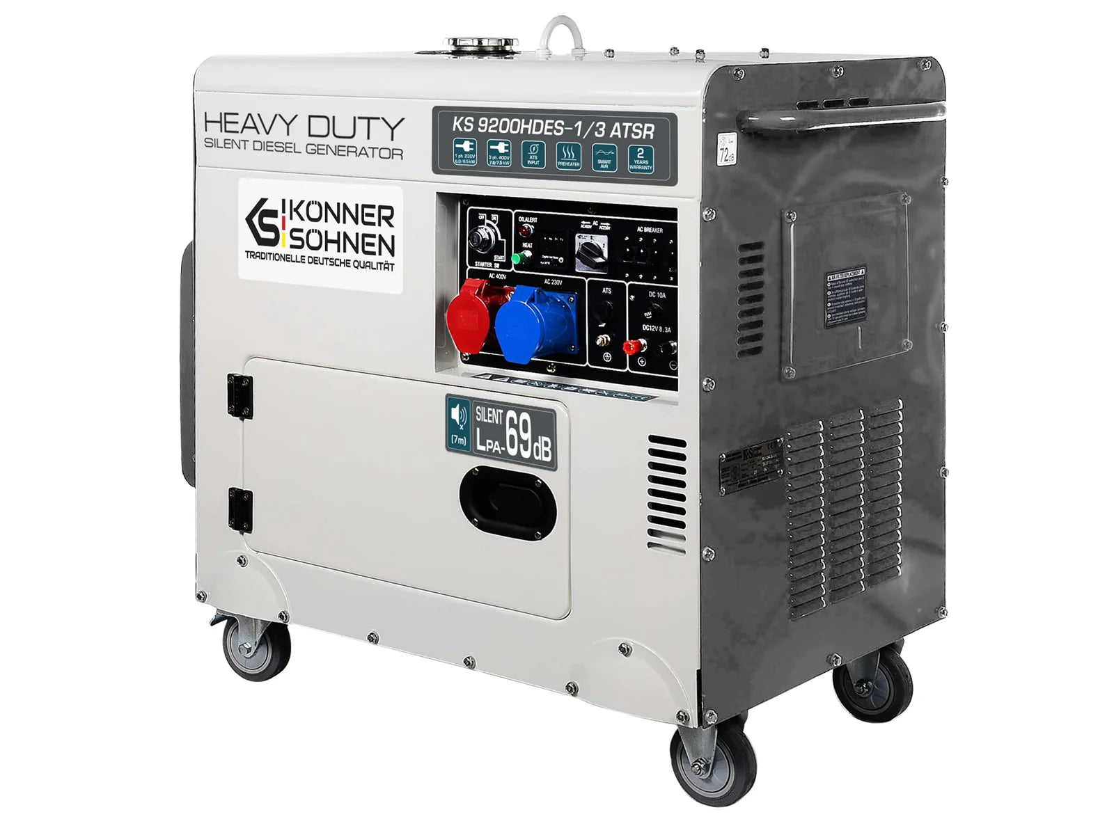 Dyzelinis generatorius 7500W, KS 9200HDES-1/3 ATSR (EURO V), KÖNNER & SÖHNEN