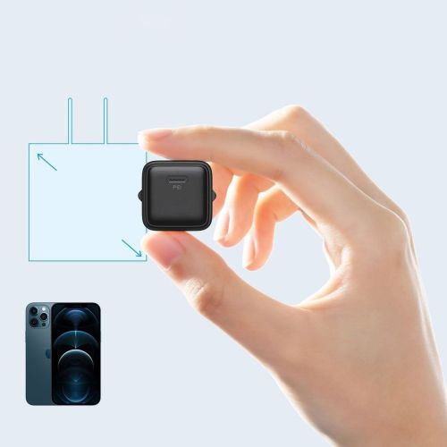 Joyroom kelioninis įkroviklis Type-C, QC 3.0, PD 3.0, AFC, 20 W, (L-P202), juoda spalva