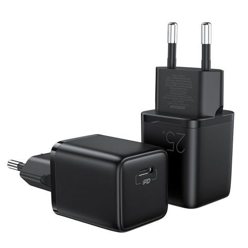 Joyroom kelioninis įkroviklis Mini Type-C, PPS, PD 25 W, (L-P251), juoda spalva