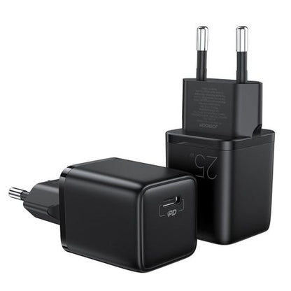 Joyroom kelioninis įkroviklis Mini Type-C, PPS, PD 25 W, (L-P251), juoda spalva