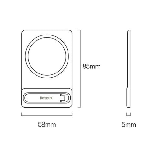 Baseus įrankis Foldable magnetinis Bracket (LUXZ010002), balta spalva
