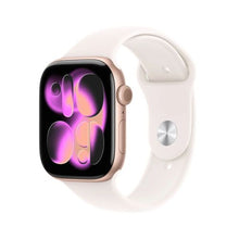 Apple Watch Series 11 (2025) GPS 46 mm Alu dėklas, šviestuvas Blush Sport Band M/L MEV74, rožinio aukso spalva
