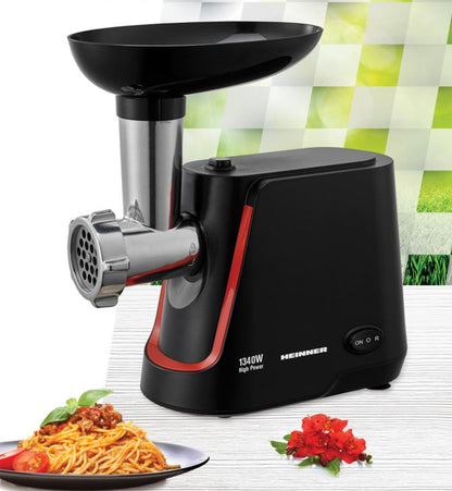 Mėsmalė elektrinė 1340W MG-1250BK HEINNER